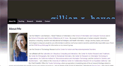 Desktop Screenshot of gillianhayes.com